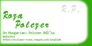 roza polczer business card